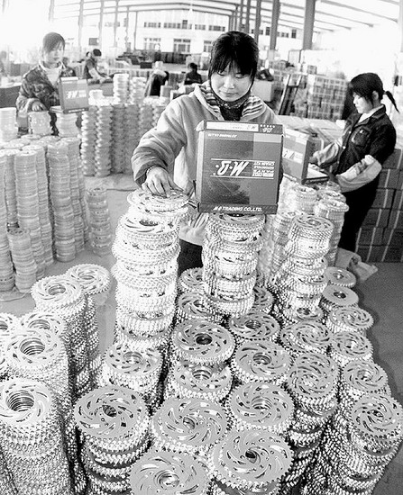 河北任丘成为全国最大的摩托车链轮生产制造基地