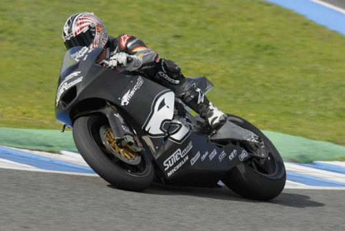 Suter在西班牙测试其MotoGP赛车