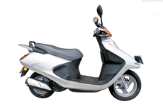 迪豪豪天系列踏板车HT125T-M(4号花银白)摩托车 HT125T-M(4号花银白)