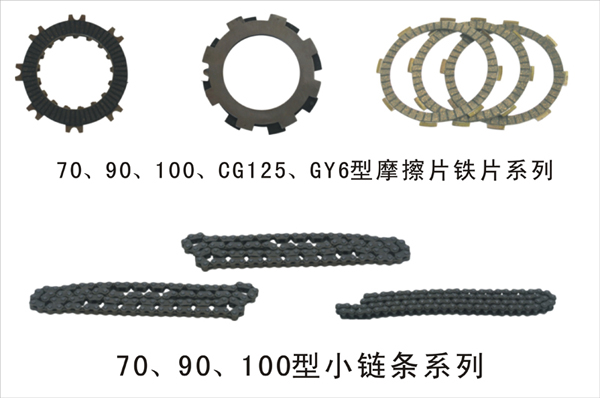 博杰部件摩擦铁片、小链条系列 70—CG150系列