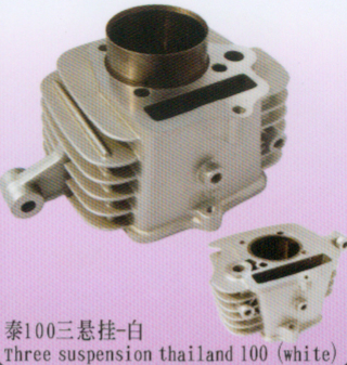 公羽风冷缸体100系列泰100三悬挂-白缸体 泰100三悬挂-白
